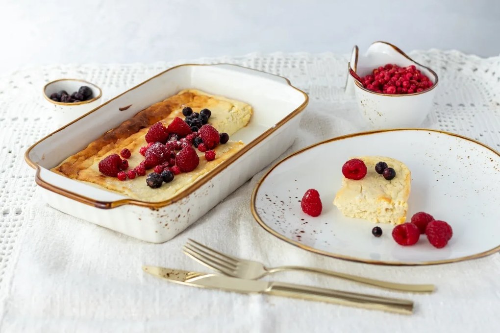 Mäser Miska owalna Pintar White brązowe kropki 7 x 6 cm, S