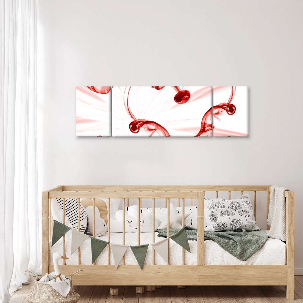 Obraz serce z dymu (170x50 cm)