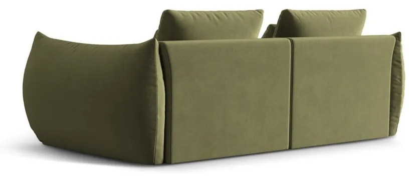 Jasnozielona aksamitna sofa 232 cm Bloom – Micadoni
