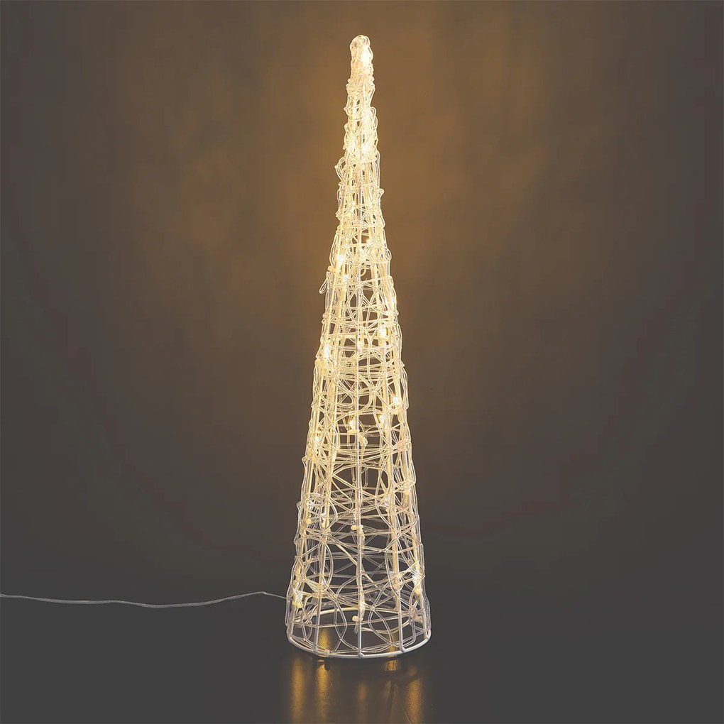 Choinka przezroczysta 60 cm z LED IP44 - Coni