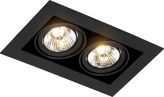 Inteligentny reflektor wpuszczany czarny 2-punktowy regulowany z 2 Wifi GU10 70mm - Oneon 70