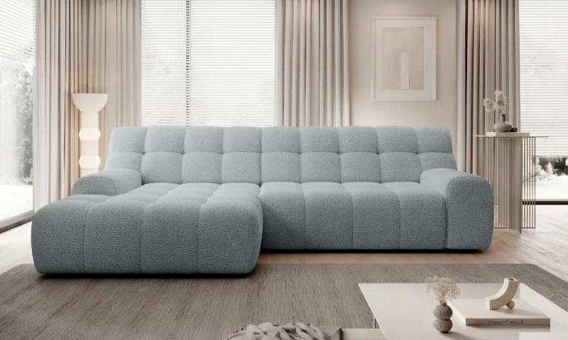 Narożnik COCOON S w układzie L z elektryczną regulacją siedziska Lewostronny w tkaninie JAGUAR 19