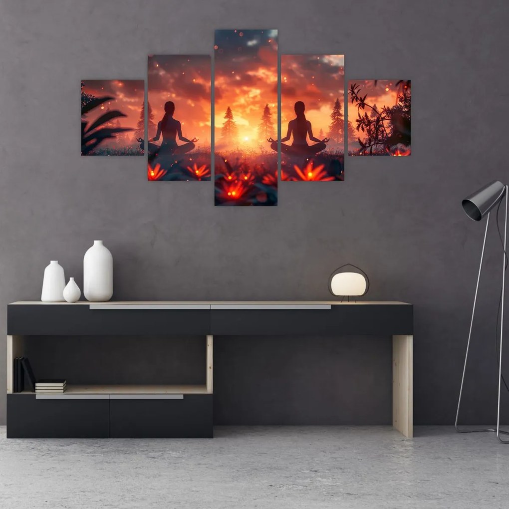 Obraz - Joga w przyrodzie (125x70 cm)