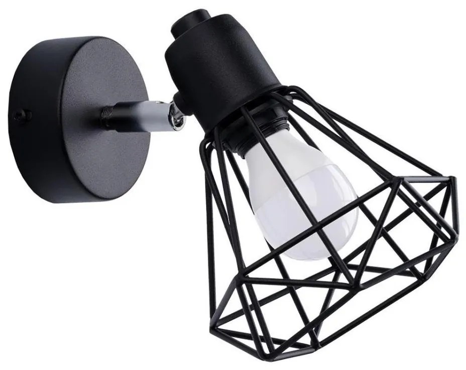 Sollux SL.1105 - Kinkiet ARTEMIS 1xE14/40W/230V czarny