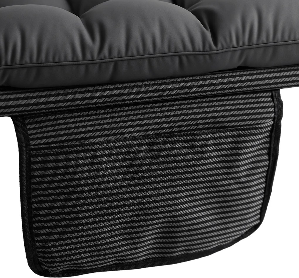 Leżak Ogrodowy VENUS 190x73 cm Szary