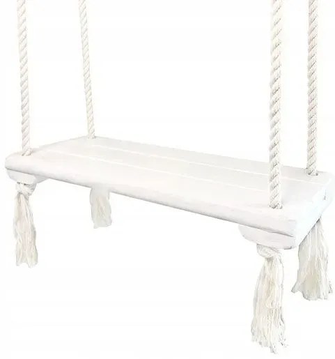Biała huśtawka dla dzieci N5-G48
