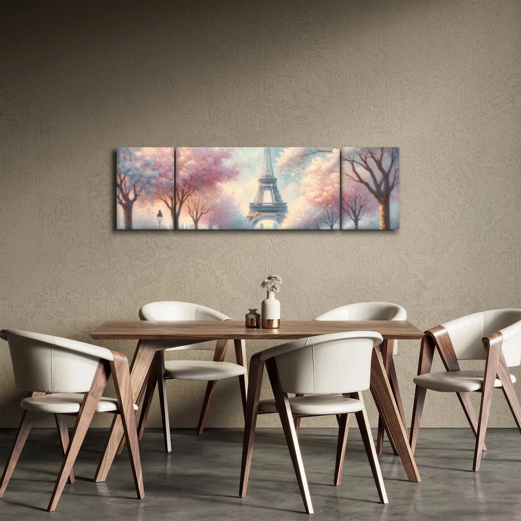 Obraz – Wiosna w Paryżu (170x50 cm)