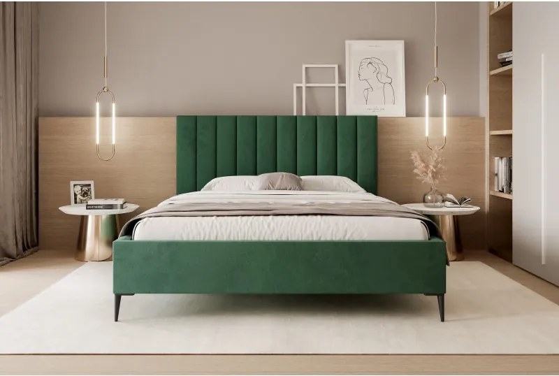 Łóżko Mona Slim III 120 Tkanina VELUTTO 10 stelaż drewniany