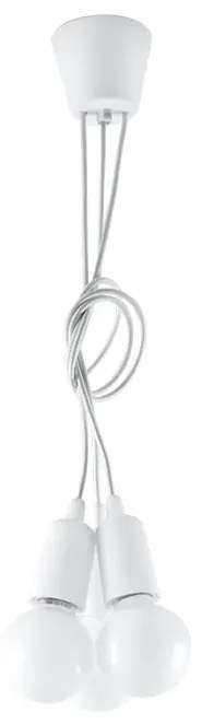 Biała industrialna lampa wisząca zwisy EX542 G4-C81