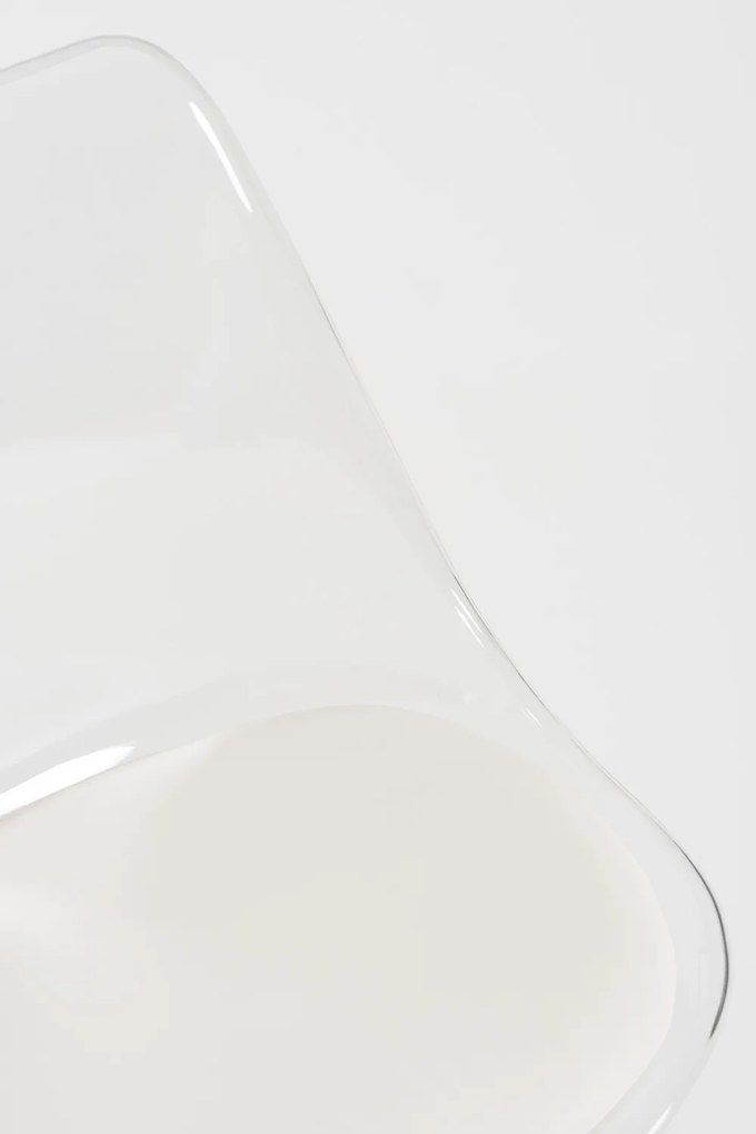 Zestaw 4 Krzese Synk Przezroczyste Siedzisko