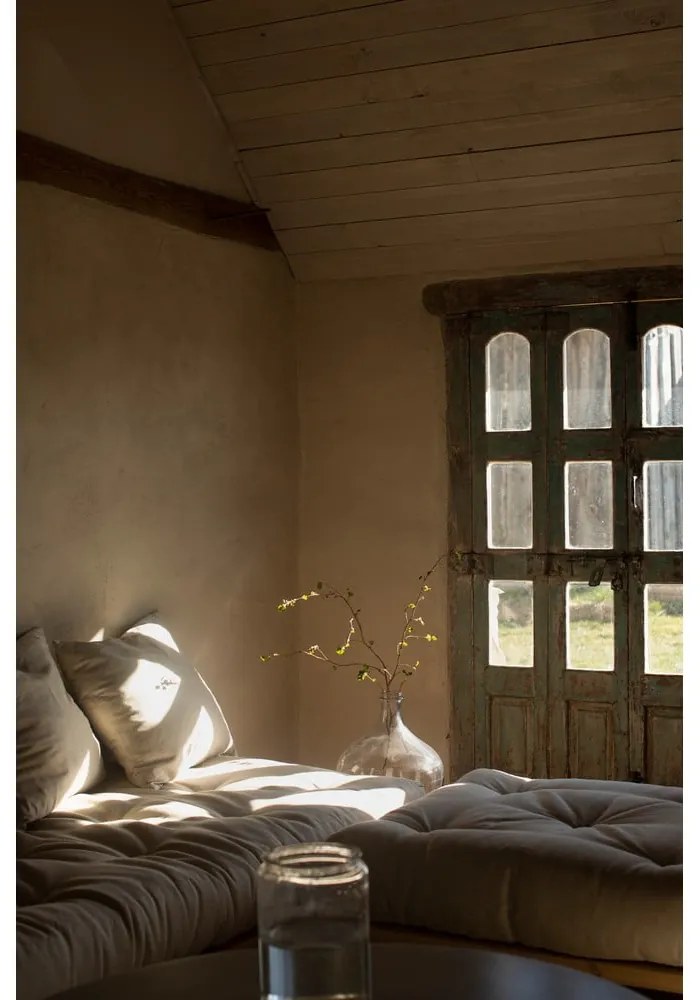 Podnóżek Karup Design Senza Natural Clear/Wheat Beige