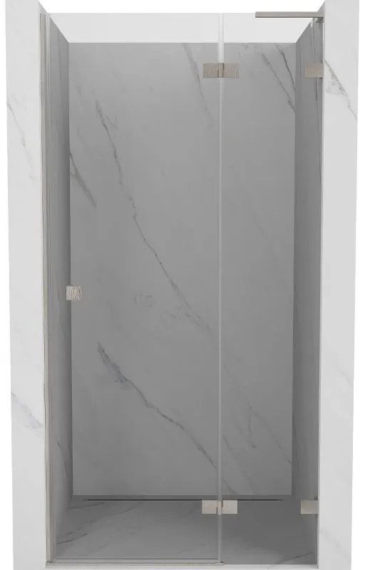 Mexen Lunar L drzwi prysznicowe uchylne prawe 100 cm, transparent, nikiel szczotkowany - 834L-100-000-97-00-P