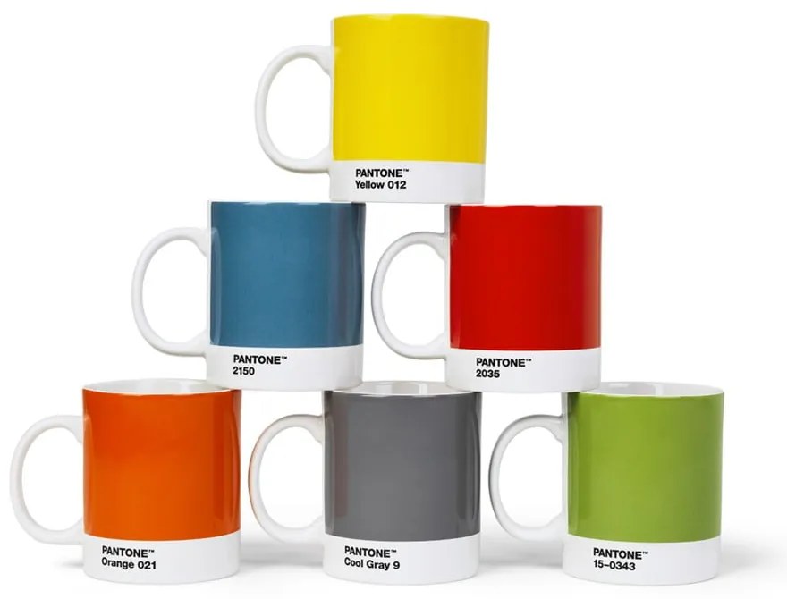 Czerwony ceramiczny kubek 375 ml Red 2035 – Pantone
