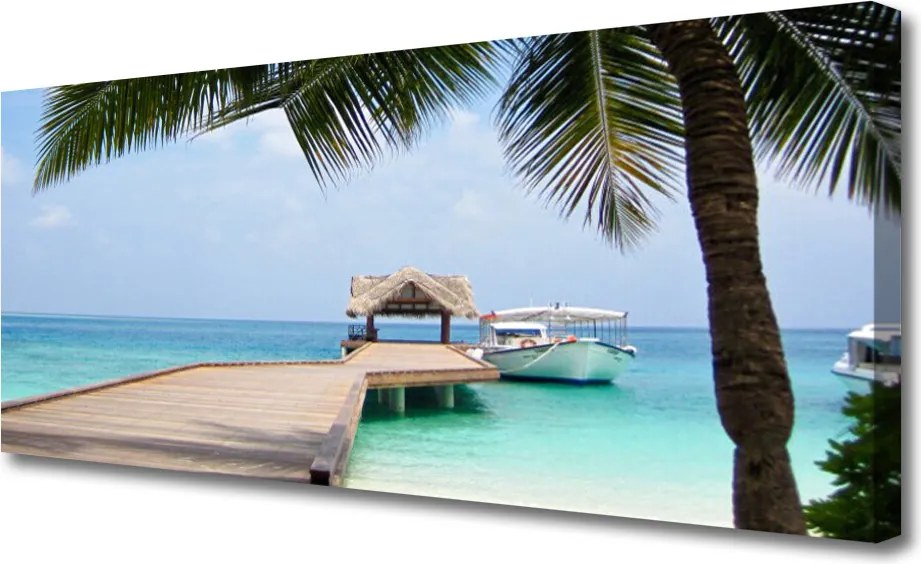 Obraz na płótnie Stalowy Gigant nad Zatoką