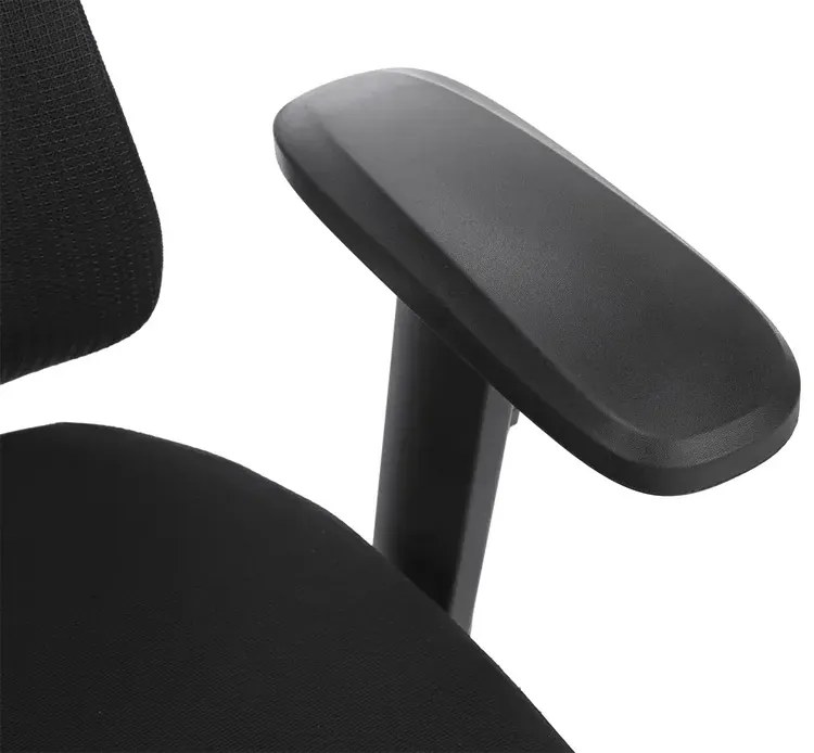 Czarny biurowy fotel ergonomiczny zgodny z rozporządzeniem MR i PS z 2023r - Biosio