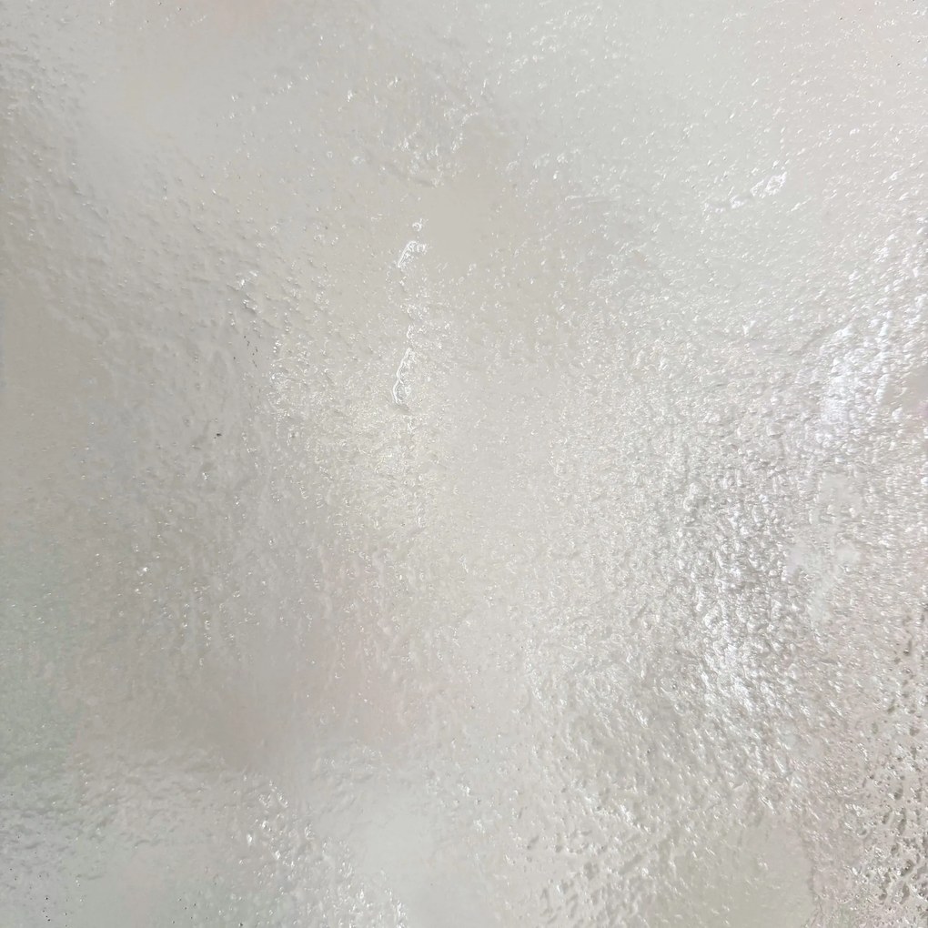 Ścianka prysznicowa WALK IN FIX artystyczna owalna transparentna 8 mm Arte Frozen Oval MASSI | Różne rozmiary : Kolor profili kabiny - czarny, Szerokość ścianki - 110 cm , Typ montażu - WALK in FIX (Do ściany)