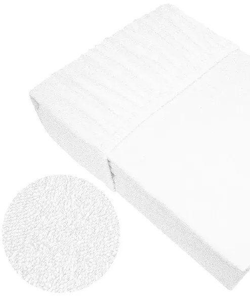 Prześcieradło frotte z gumką Bielbaw 220x200 białe GRENO