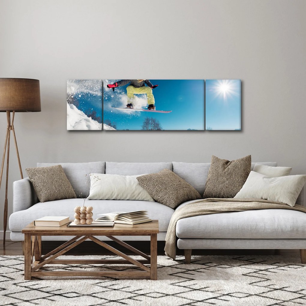 Obraz - Snowboardzista (170x50 cm)