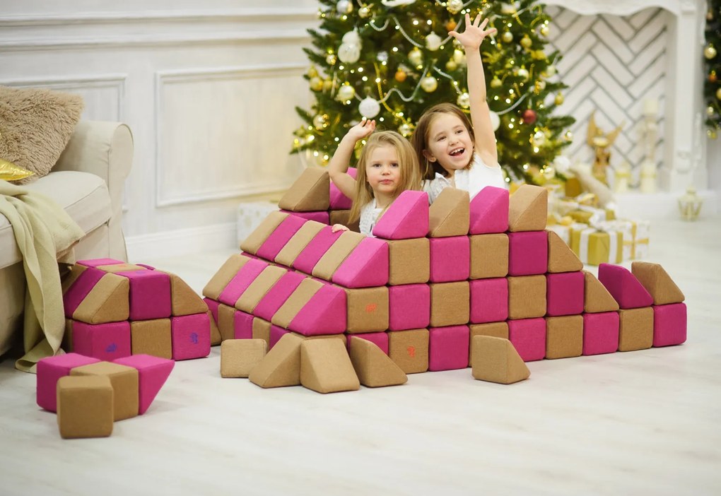 Duży zestaw klocków magnetycznych JollyHeap Joy - 150 elementów