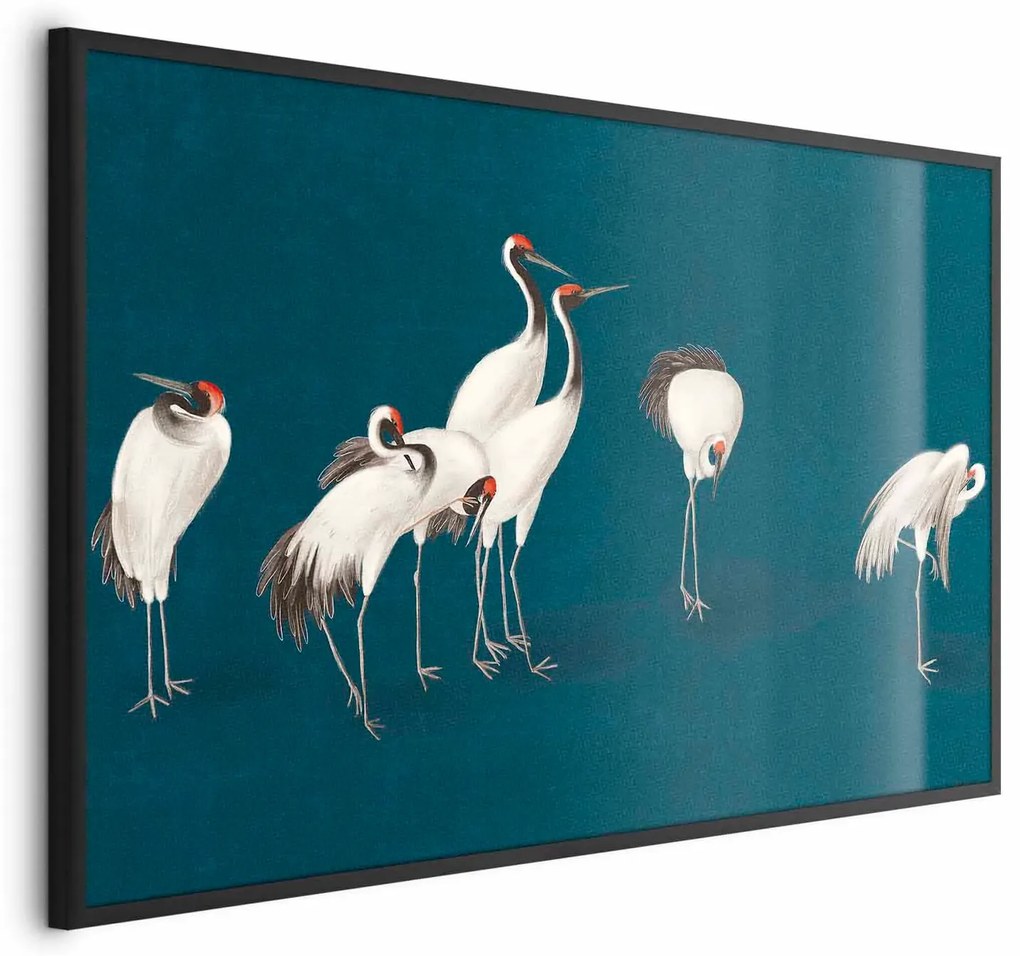 Plakat Wieczór nad stawem 60x40 cm z ramą czarną bez marginesu ARTGEIST B
