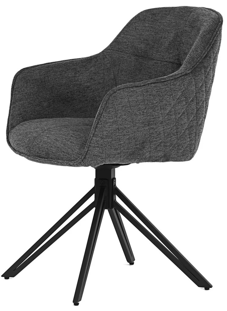 Zestaw krzeseł obiadowych z mechanizmem powrotnymHC-533 GREY2, 2 szt.
