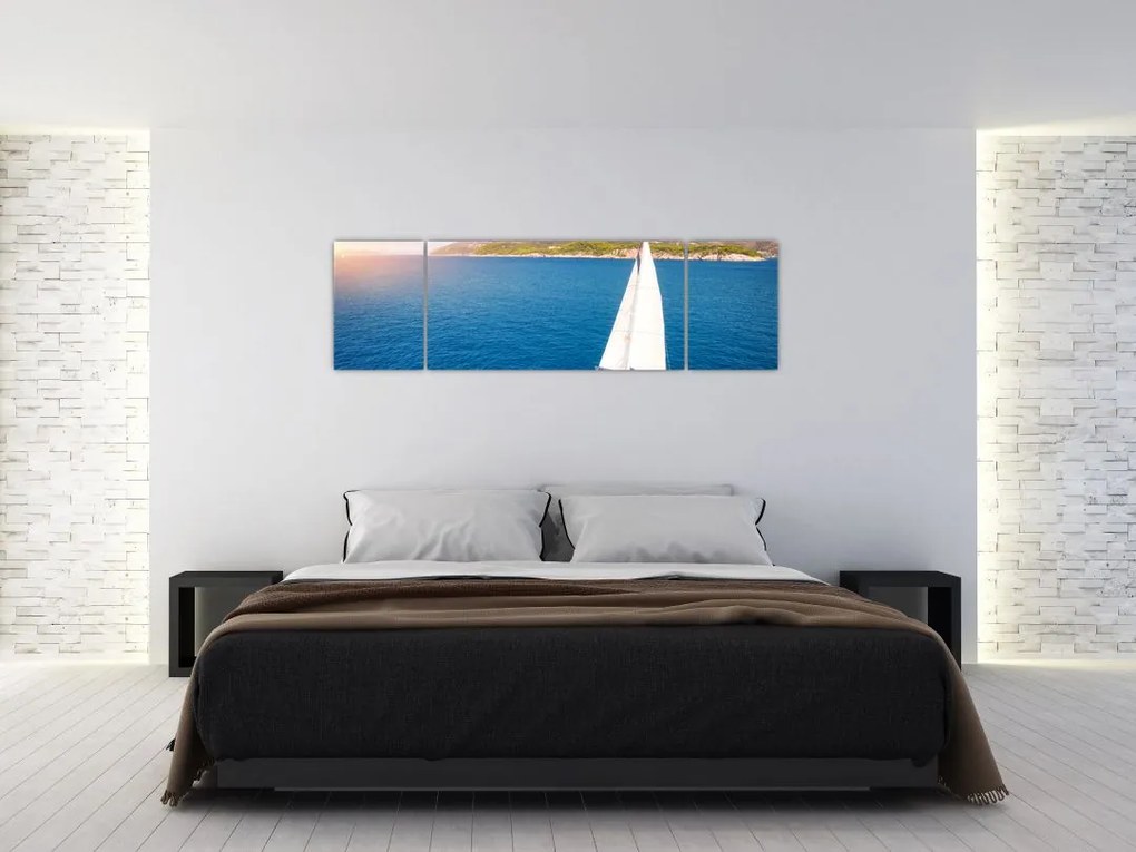 Obraz - Przejażdżka łodzią (170x50 cm)