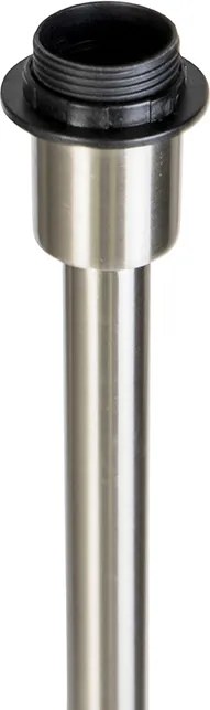 Nowoczesna lampa podłogowa stalowa bez klosza - Simplo