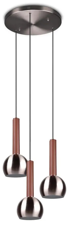 Szara lampa wisząca ø 52 cm Ciliana – CINQUE