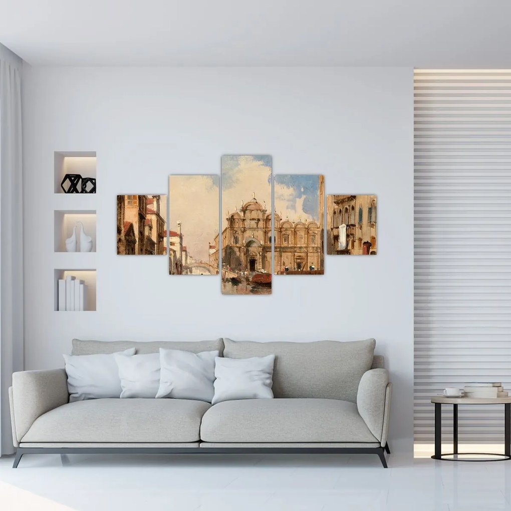Obraz - Jules-Romain Joyant, The Scuola di San Marco, Venice, reprodukcje (125x70 cm)