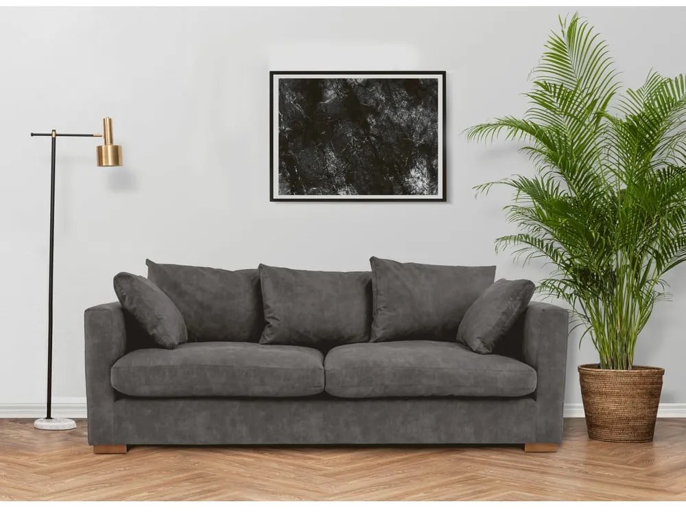 Antracytowa sofa 220 cm Comfy – Scandic
