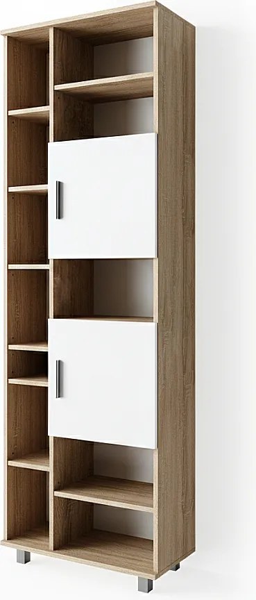 Szafka łazienkowa biały/sonoma 60x30x190 ilias