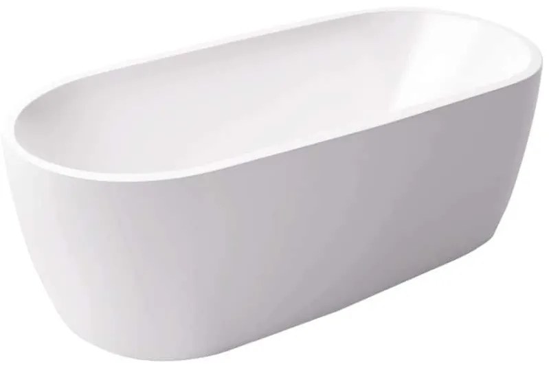 Wanna wolnostojąca owalna akrylowa biała 170 x 80 cm ELEGANT | Możliwa opcja Go Color : Wybierz swój kolor - biały