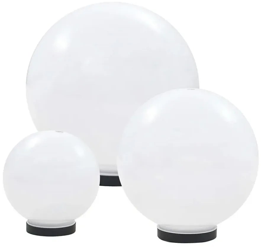 Zestaw 3 okrągłych lamp ogrodowych LED - O013-Image
