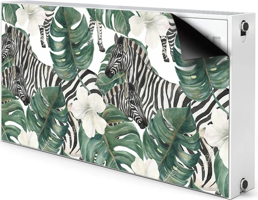 Maskownica dekoracyjna grzejnika Zebry w liściach