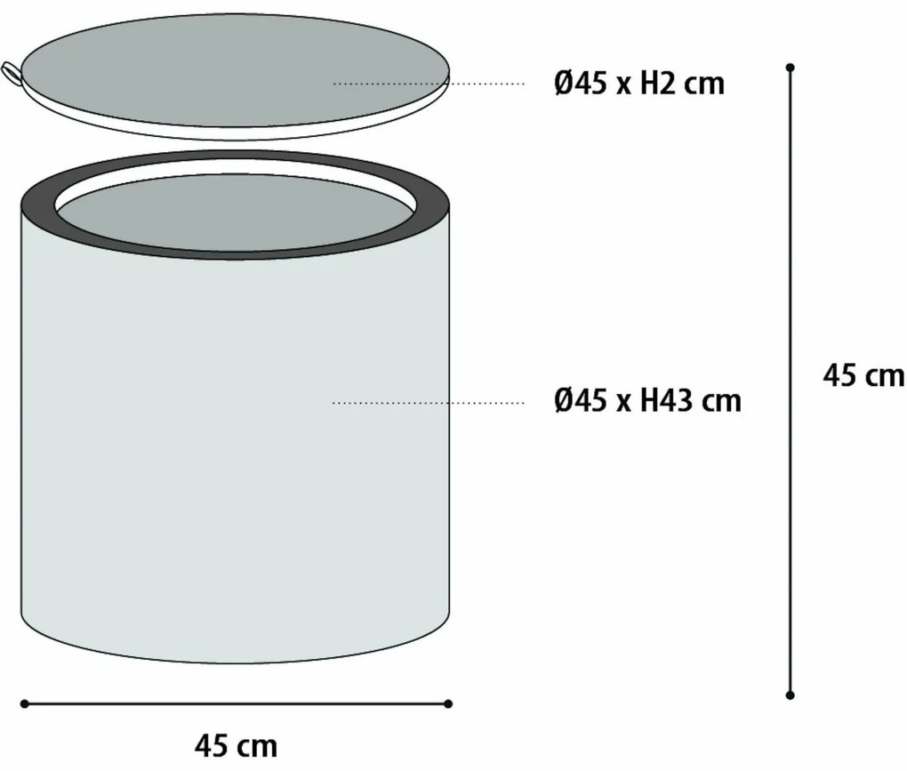 Flamingo Drapak dla kotów 3w1 OTTOMAN beżowy, 46 cm