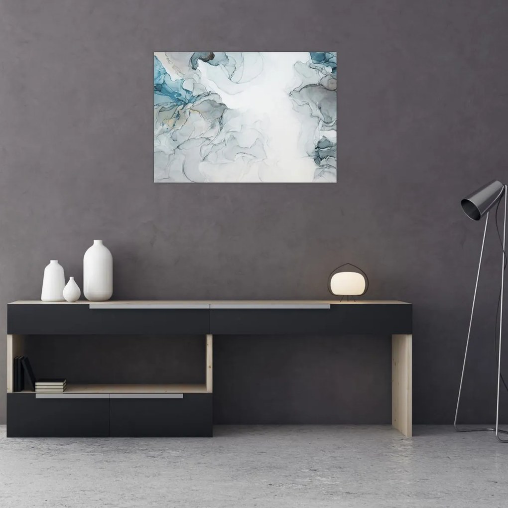 Obraz - Niebieski marmur (70x50 cm)