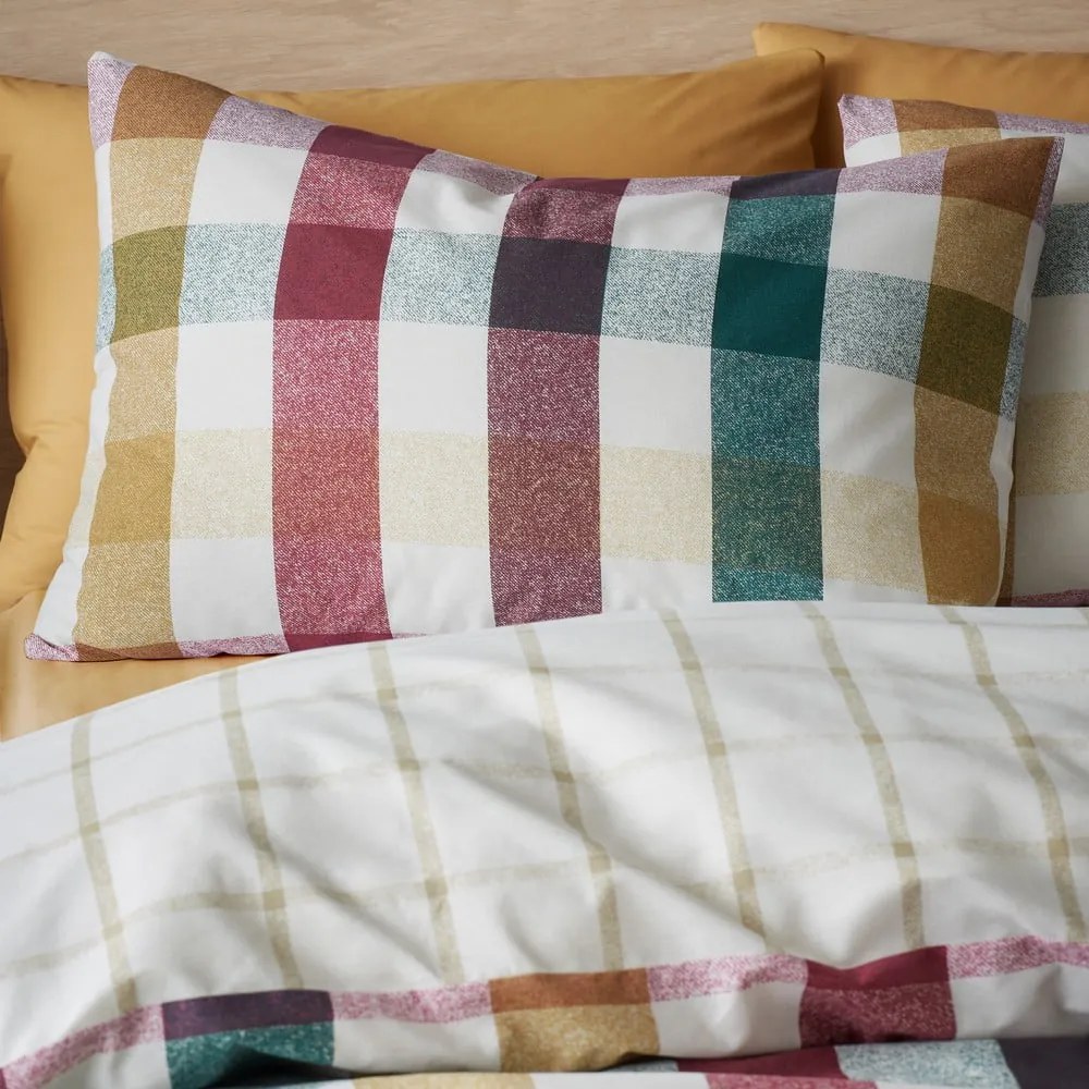 Pościel dwuosobowa 230x220 cm Autumn Check – Catherine Lansfield