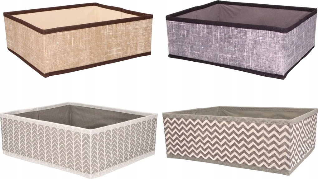 Organizer tekstylny Jodełka 28x24x10cm do szafy garderoby biura uniwersalny