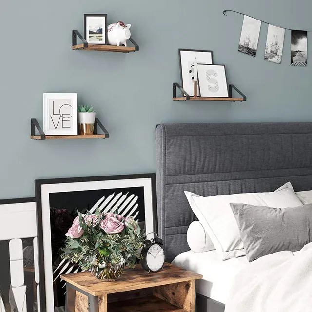 Zestaw 3 sztuk półek ściennych industrialnych G6-E33