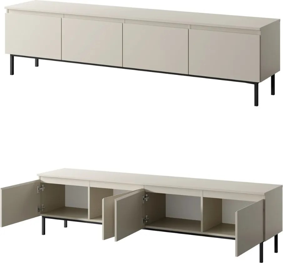 Kaszmirowa szafka RTV Silk szer. 200 cm