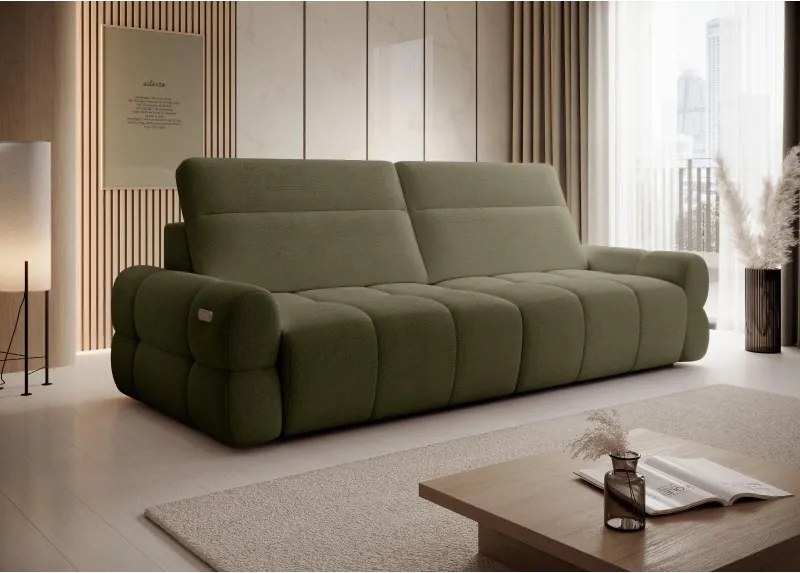 Sofa MATEO z funkcją RELAX i elektryczną regulacji siedziska tkanina PERFECT HARMONY 39 WERSAL
