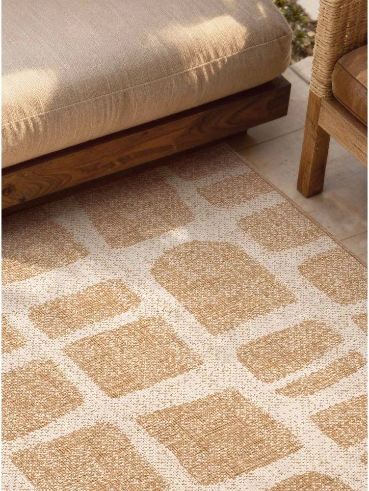 Kremowo-naturalny dywan odpowiedni na zewnątrz 160x230 cm Haringey Ruskin – Ted Baker