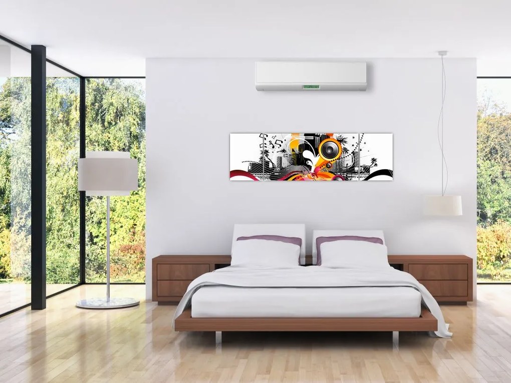 Obraz - Muzyka (170x50 cm)