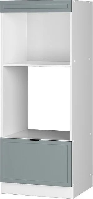 Szafka do mikrofalówki jasnoniebiesko-szary 60x58.1x153.6 fame-line