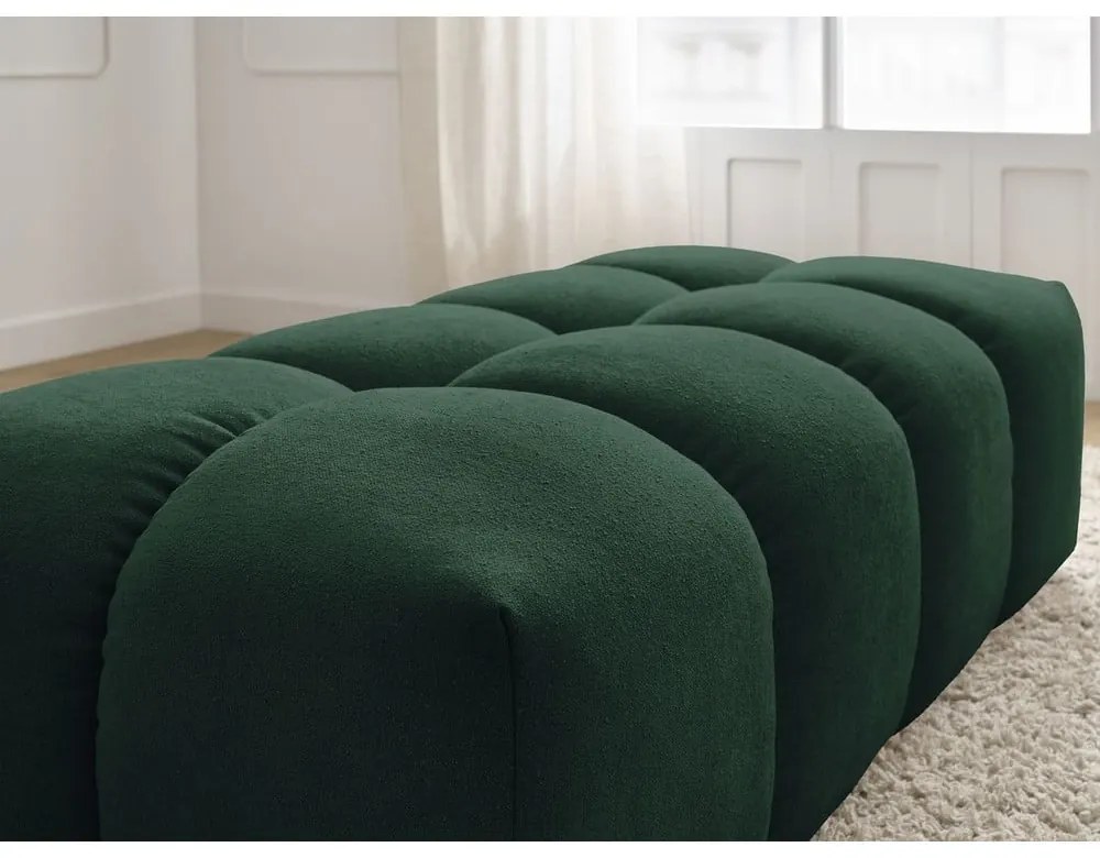 Zielony podnóżek z tkaniny szenilowej Everest – Bobochic Paris