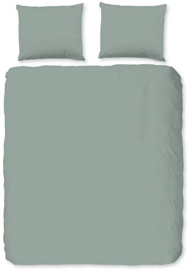 Zielona flanelowa pościel dwuosobowa 240x220 cm – Good Morning