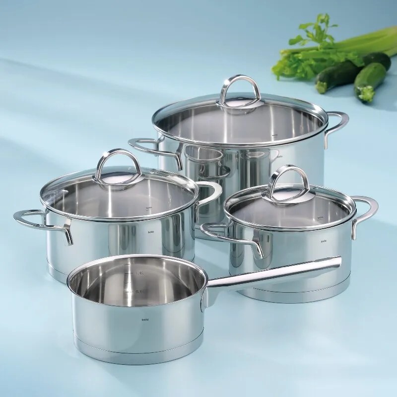 Kela Zestaw naczyń CAILIN, stal nierdzewna, 7 szt.