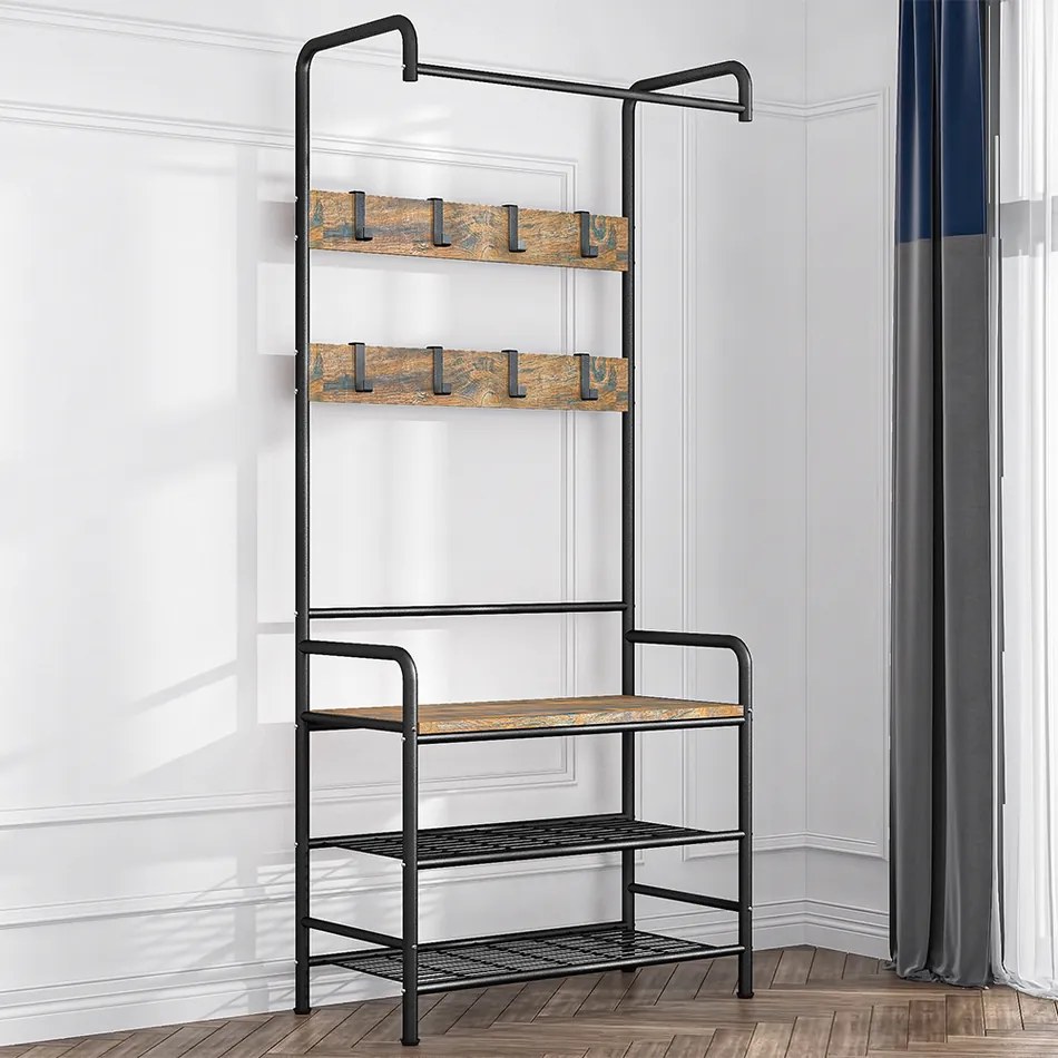 Stojak na buty Kelam, 79 x 32 x 185 cm