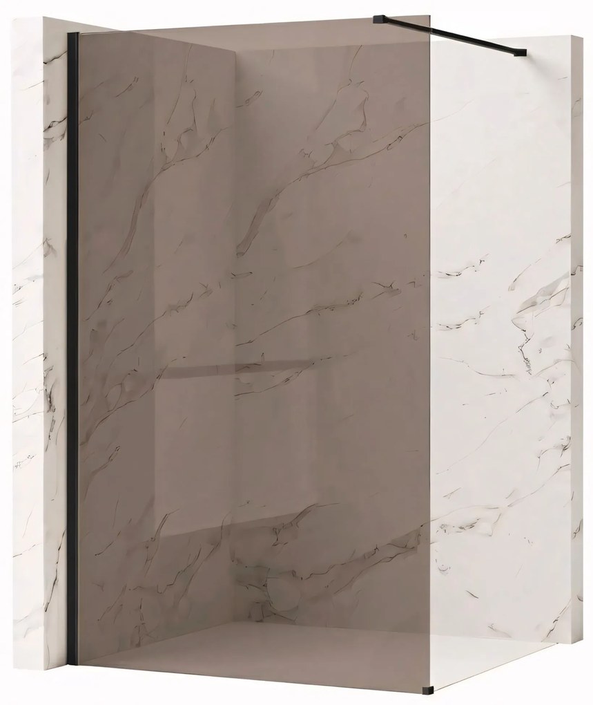 Kabina prysznicowa Walk-In Rea Flexi Brown / Black 140
