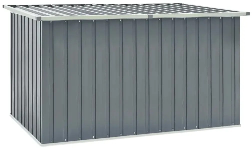 Szara skrzynia ogrodowa prostokątna L8-D80